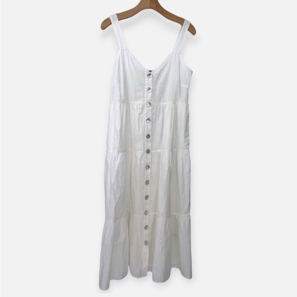 RAILS 100% Cotton White Button-Down Dress